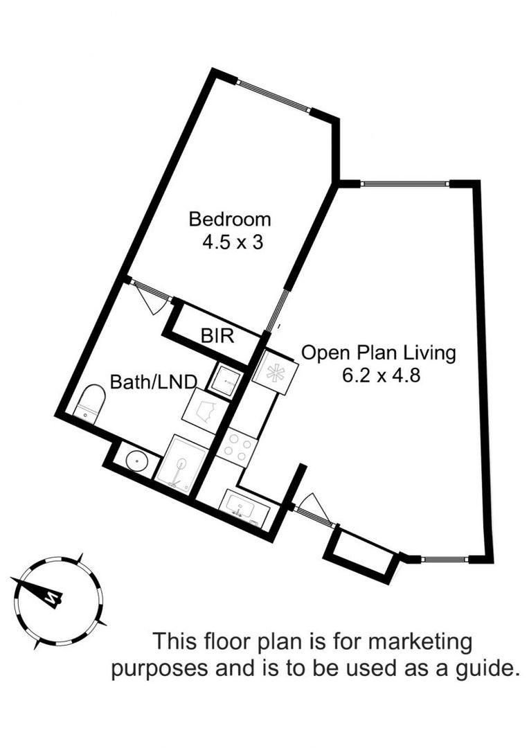 Apartment with lovely views of the surrounding gardens