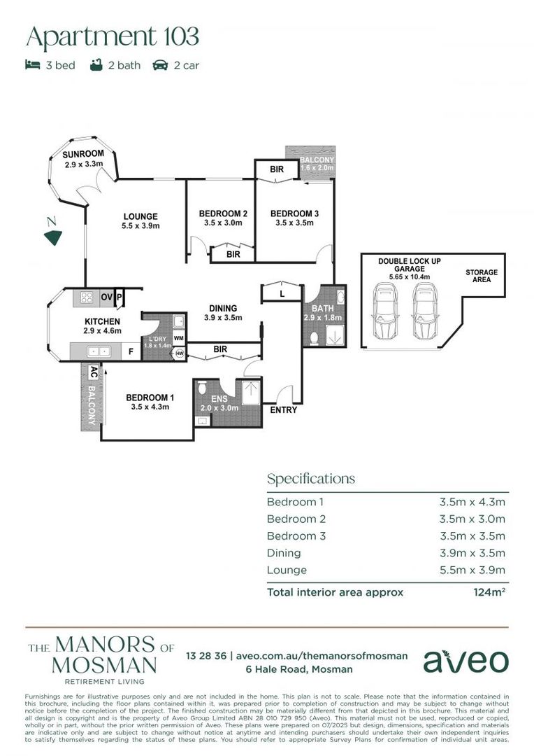Elegant sun-enriched corner apartment