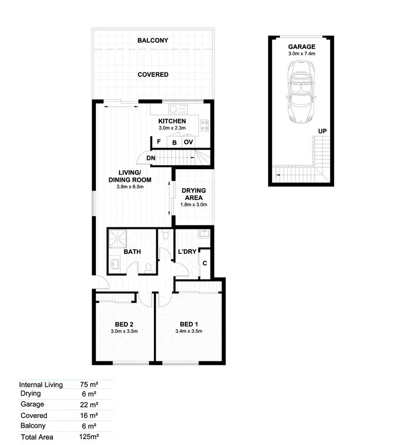 Well Designed, Light Filled Apartment