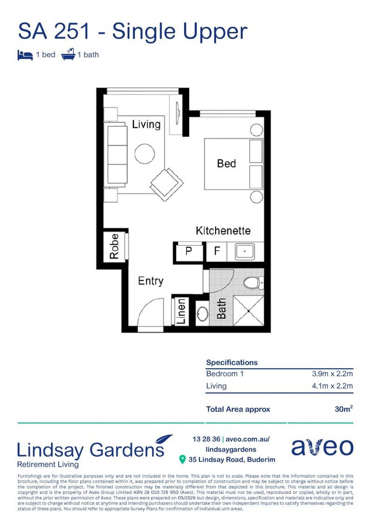 Spacious studio designed for everyday ease