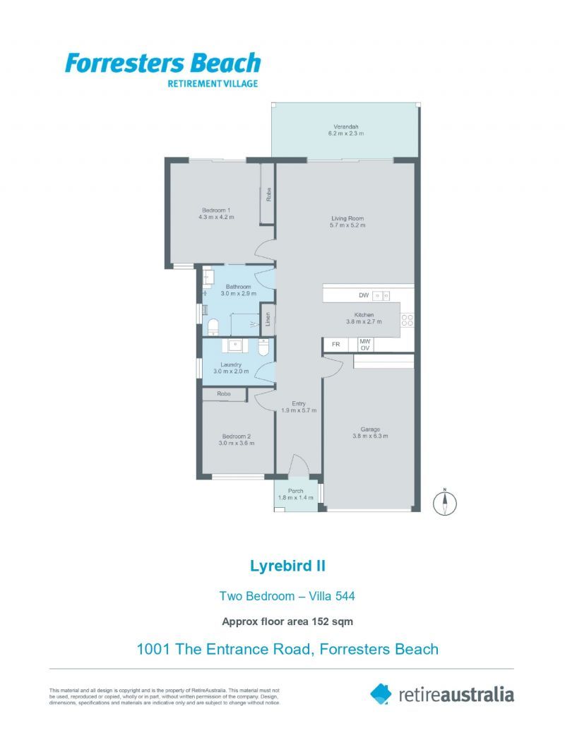 Discover tranquillity in our 2 bedroom retirement villa