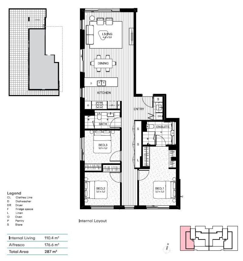 Live in luxury in this exquisite penthouse-style apartment