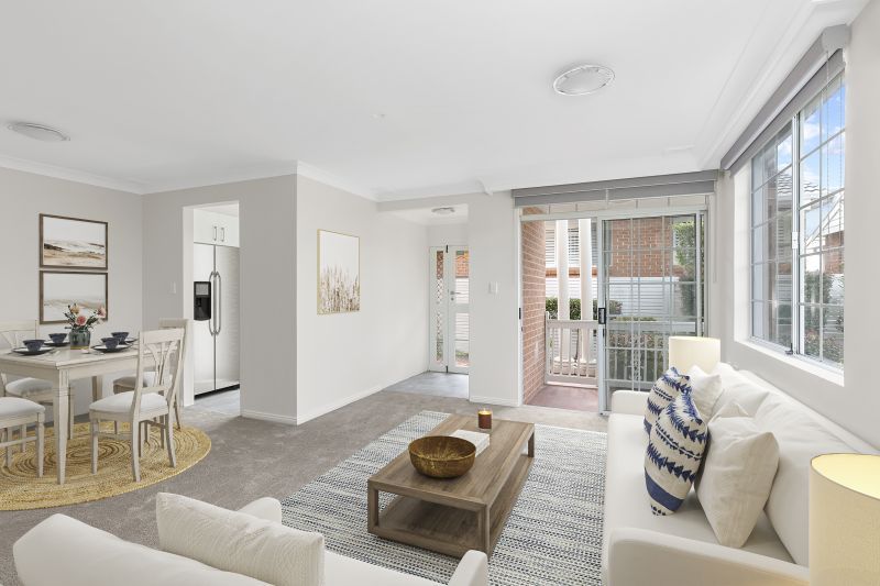 Newly renovated spacious ground floor unit in ideal location.