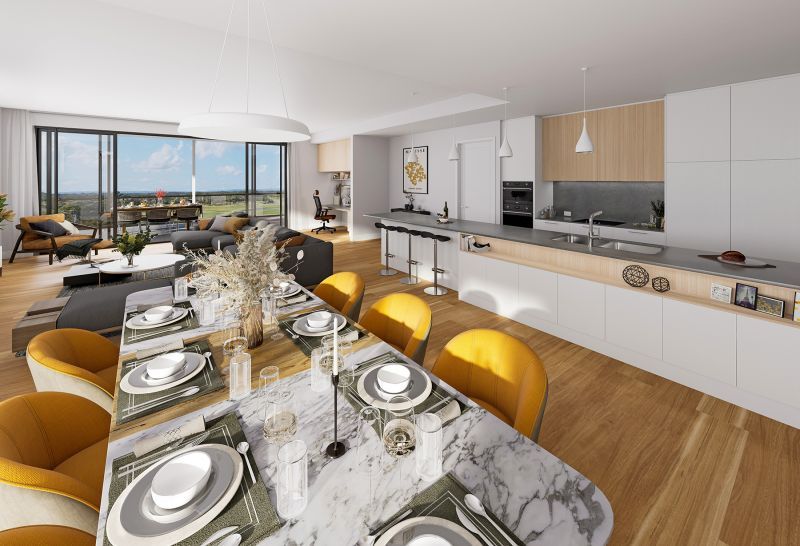 Penthouse perfection with amazing golf course views