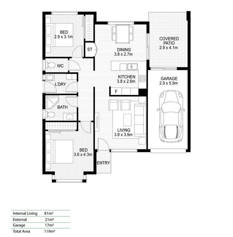 Totally Refreshed North-Facing Villa with Greenspace Views