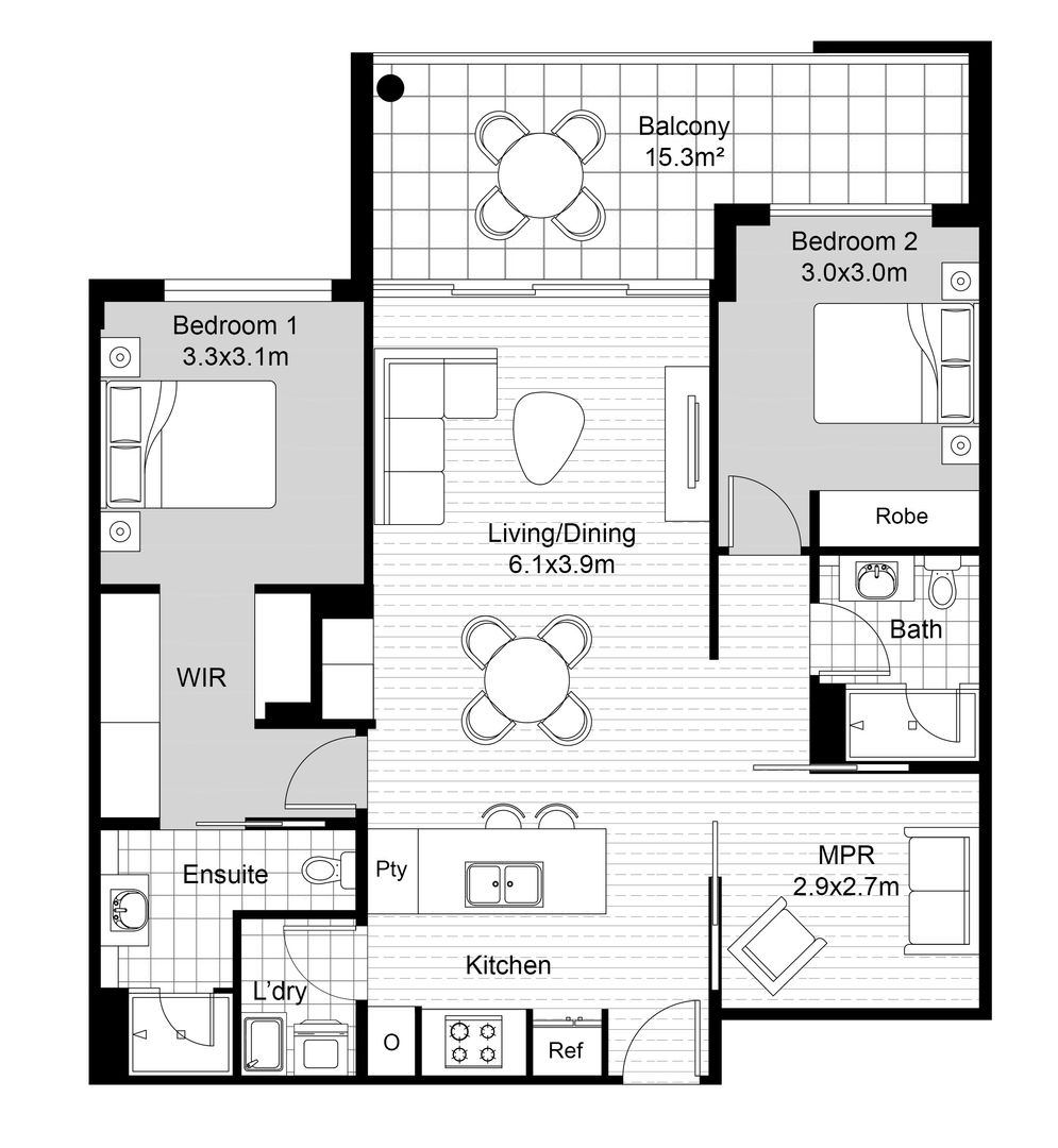 Two Bedroom + Study Apartments | Newport Village - Enquire for Availability