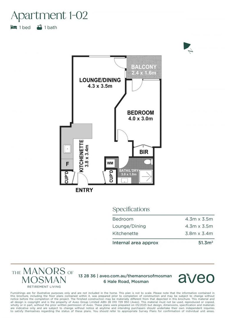 Move-in ready luxurious serviced apartment