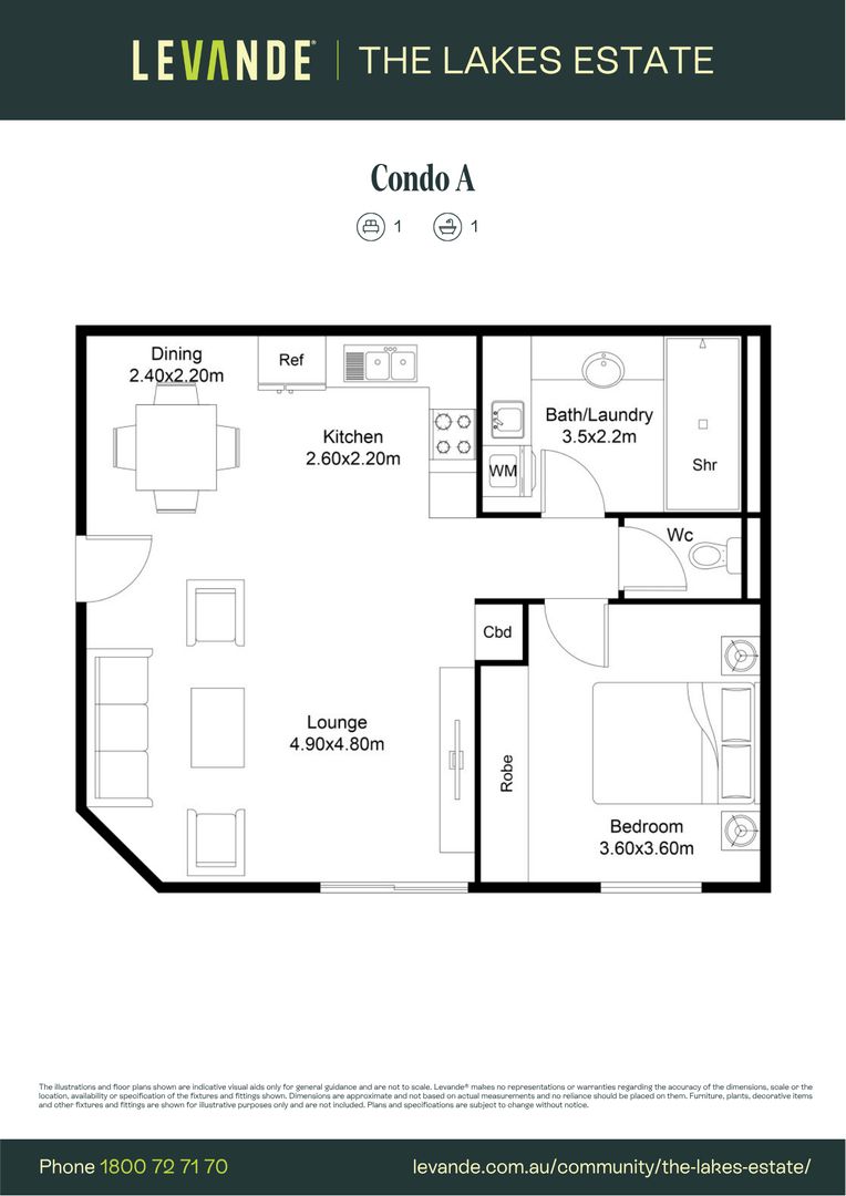 One Bedroom | Apartment 112