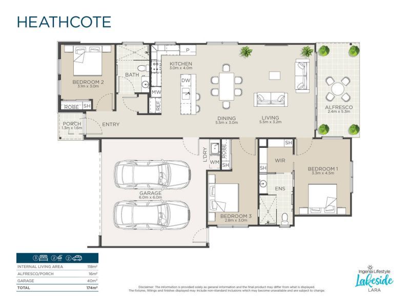 Open plan living to relax and enjoy