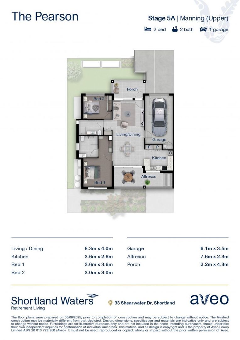 Tranquil retirement living with picturesque golf course views
