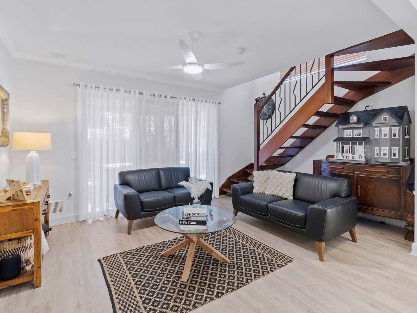 Spacious, renovated living with sanctuary gardens