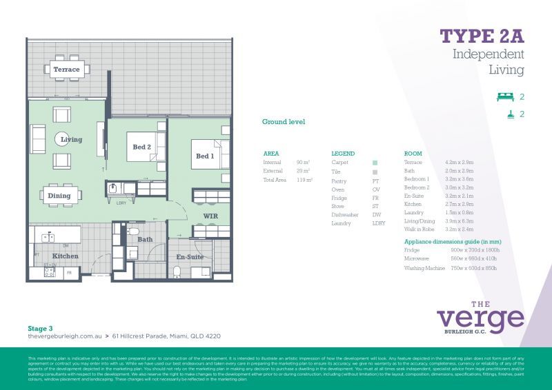 Ground floor apartment with spacious outdoor terrace