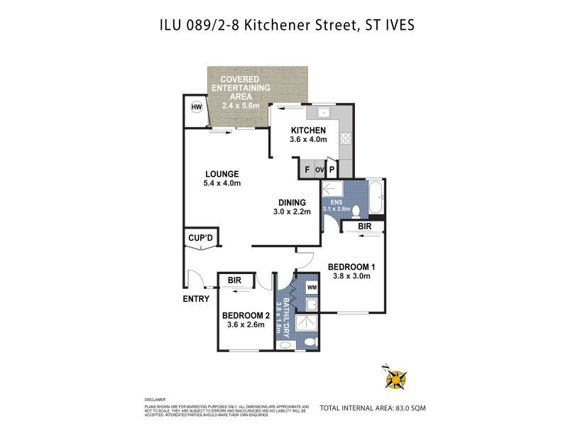 Spacious ground floor villa with garden outlook