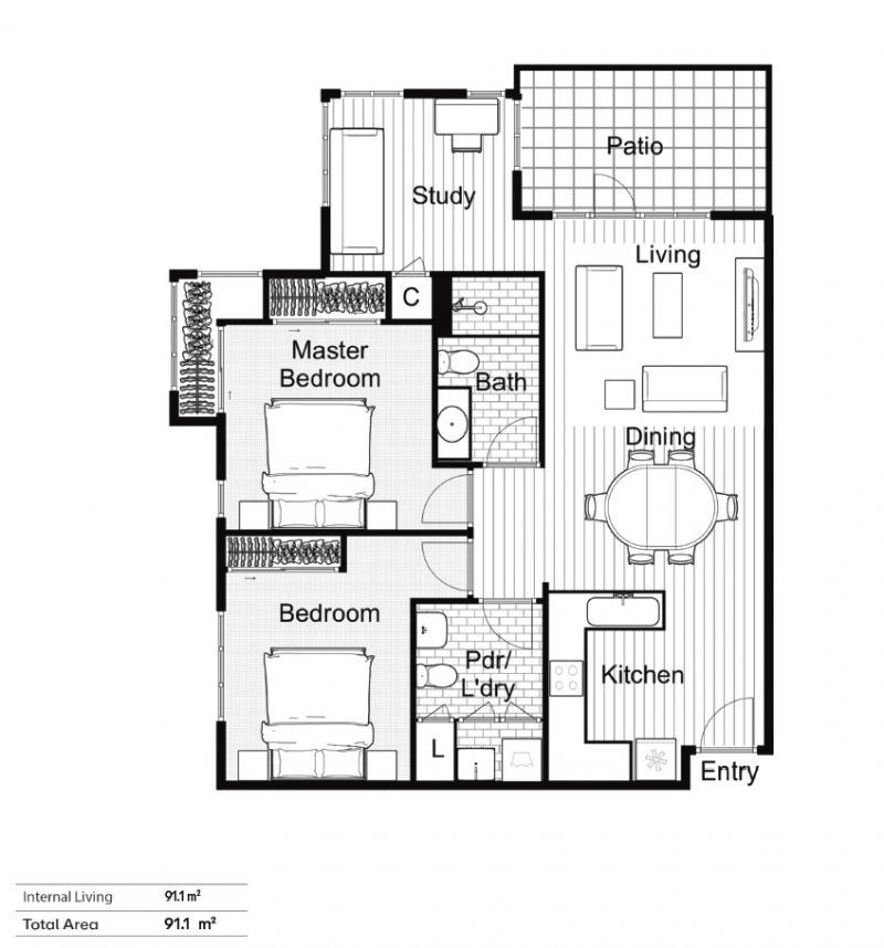Apartment Living Framed by Leafy Green Outlooks