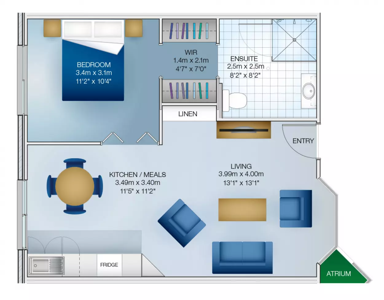 Assisted Living Apartment. 
