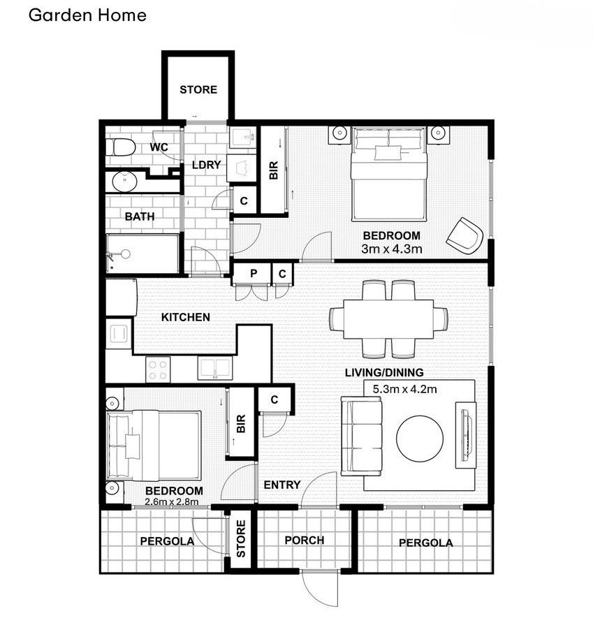 Spacious and Stylish with a Private Garden Courtyard