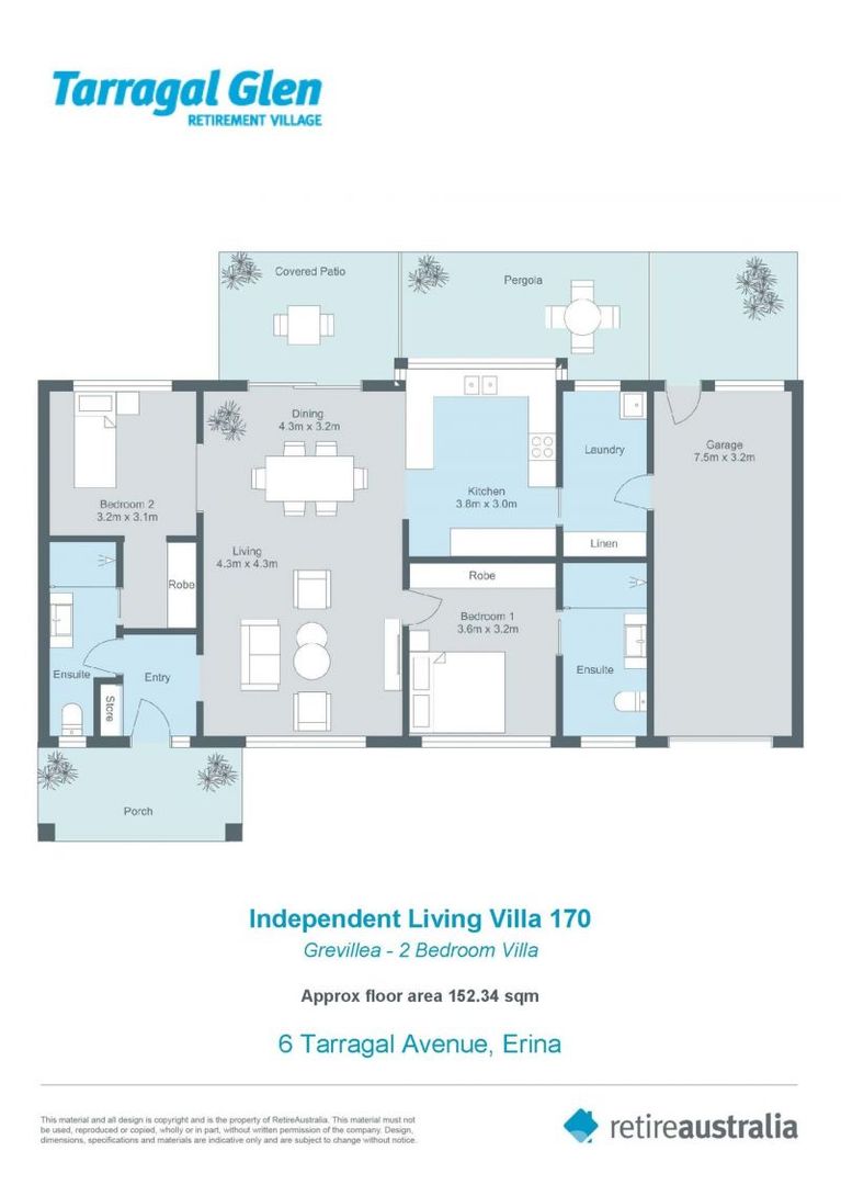 Sought after two bedroom villa.