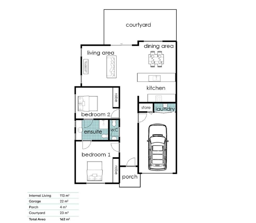 Stylish Villa with Private Courtyard and Garden Retreat