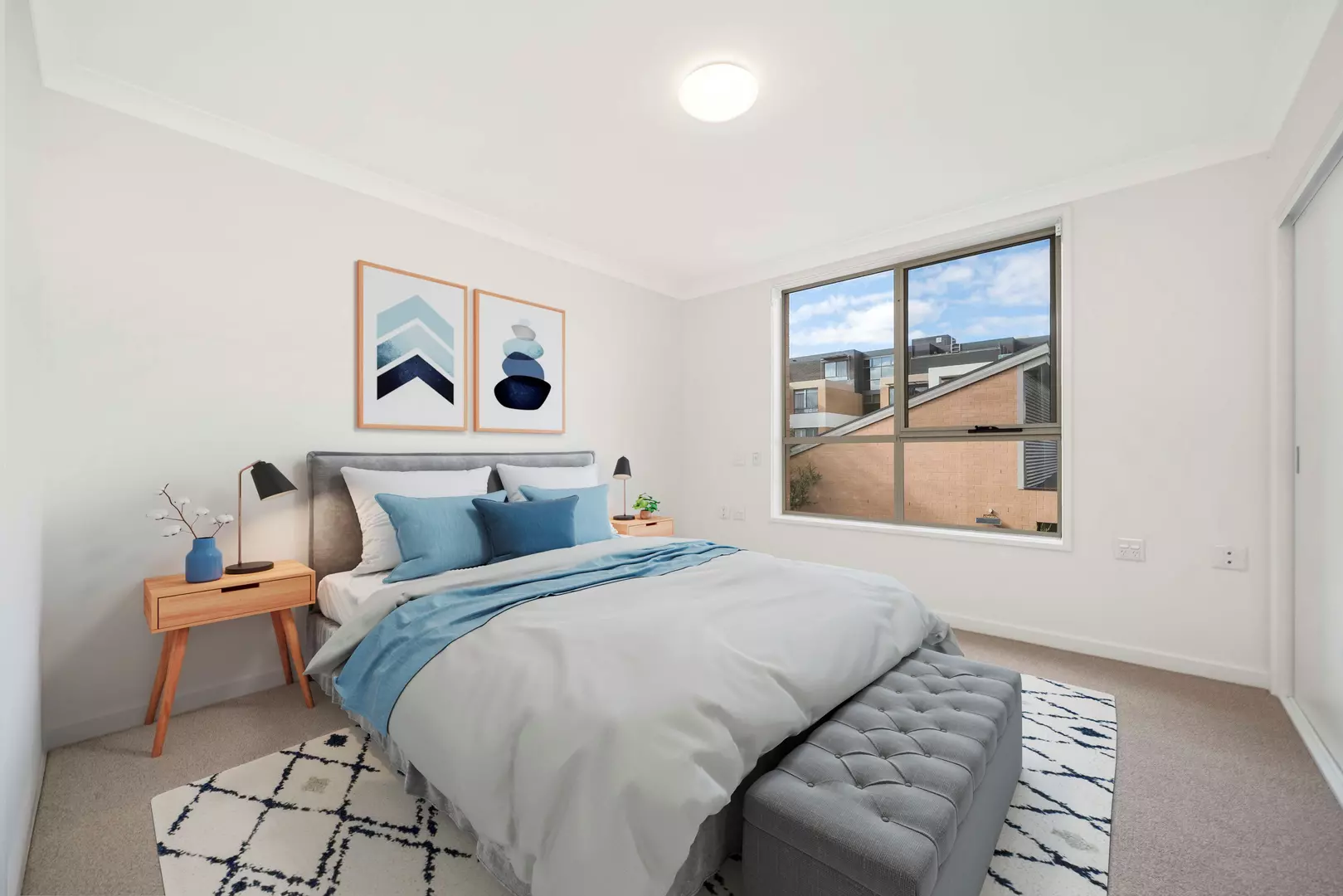Large, bright modern one-bedroom home