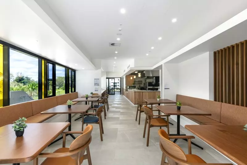 Contemporary north-facing apartment with spacious balcony