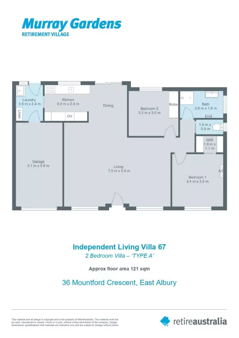 Lovely unit in a quiet location, near the community centre