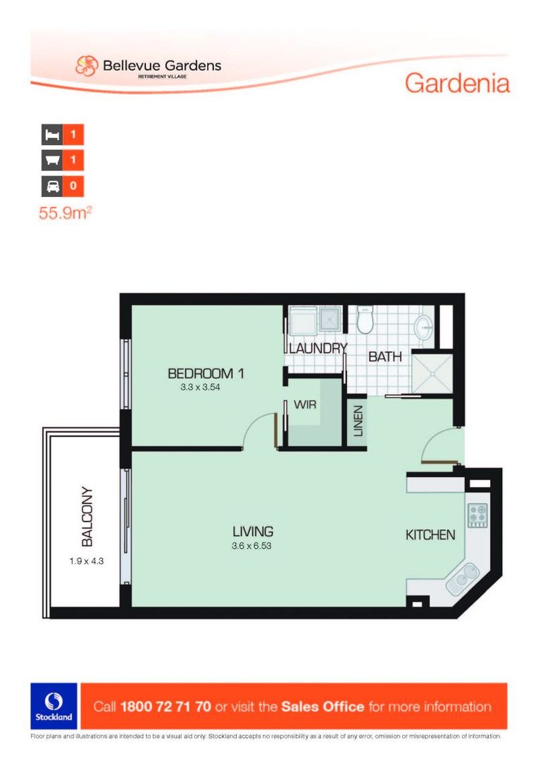 Affordable & luxurious retirement apartment for the over 55 year old