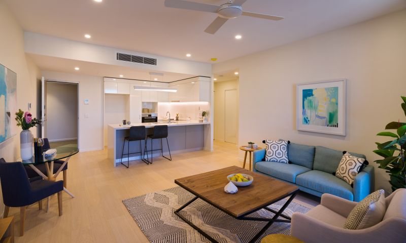 Modern two-bedroom apartment with ensuite and balcony