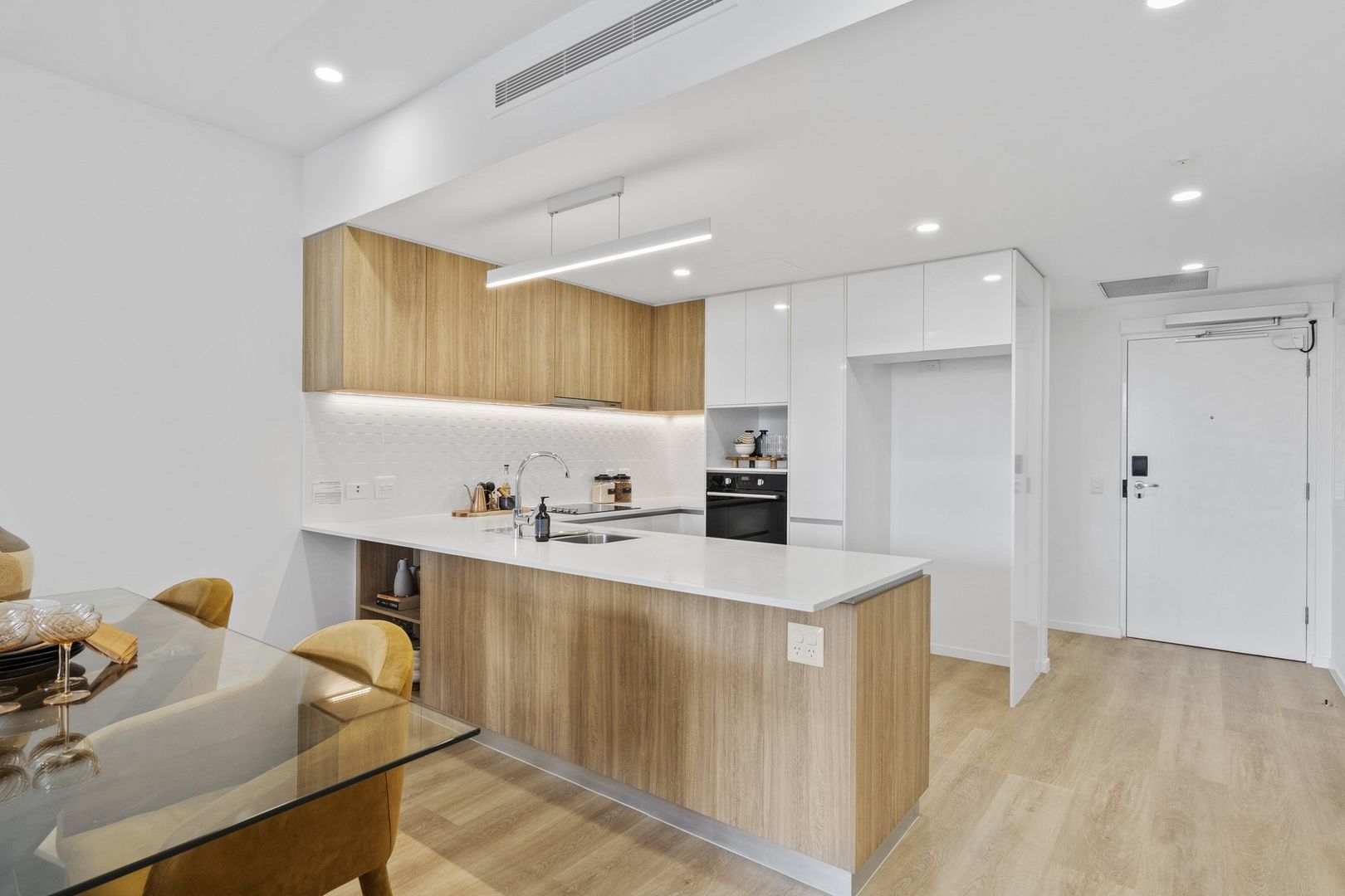 Open-plan two-bedroom apartment