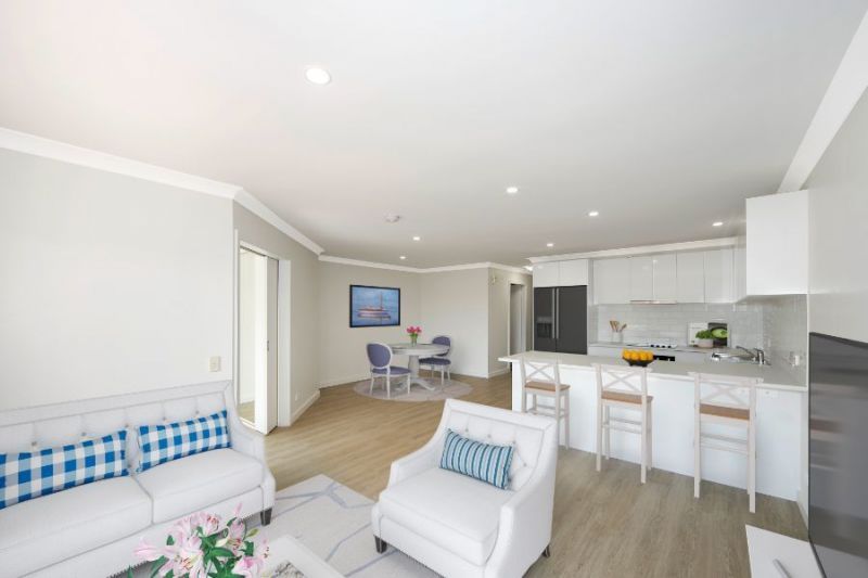 Renovated two bedroom unit with spectacular water views