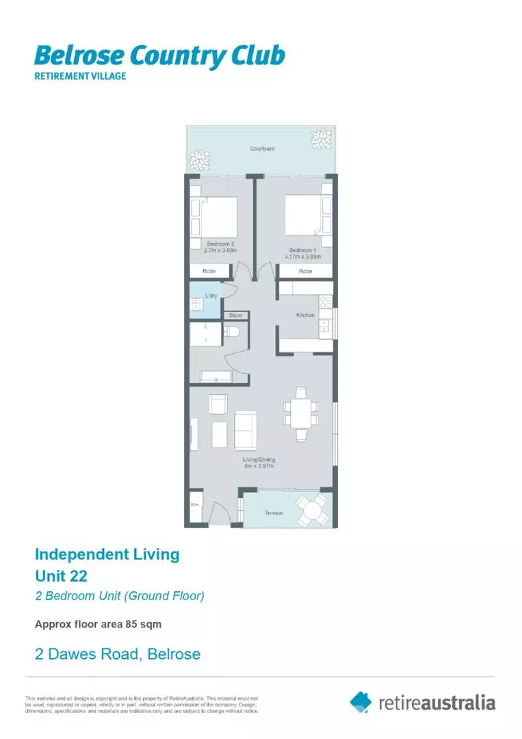 Ideally located, beautifully presented ground floor sunny unit just a stroll to the clubhouse.