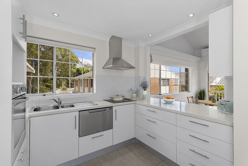 This elegant north east facing two bedroom unit offers refined living in a peaceful, private setting.