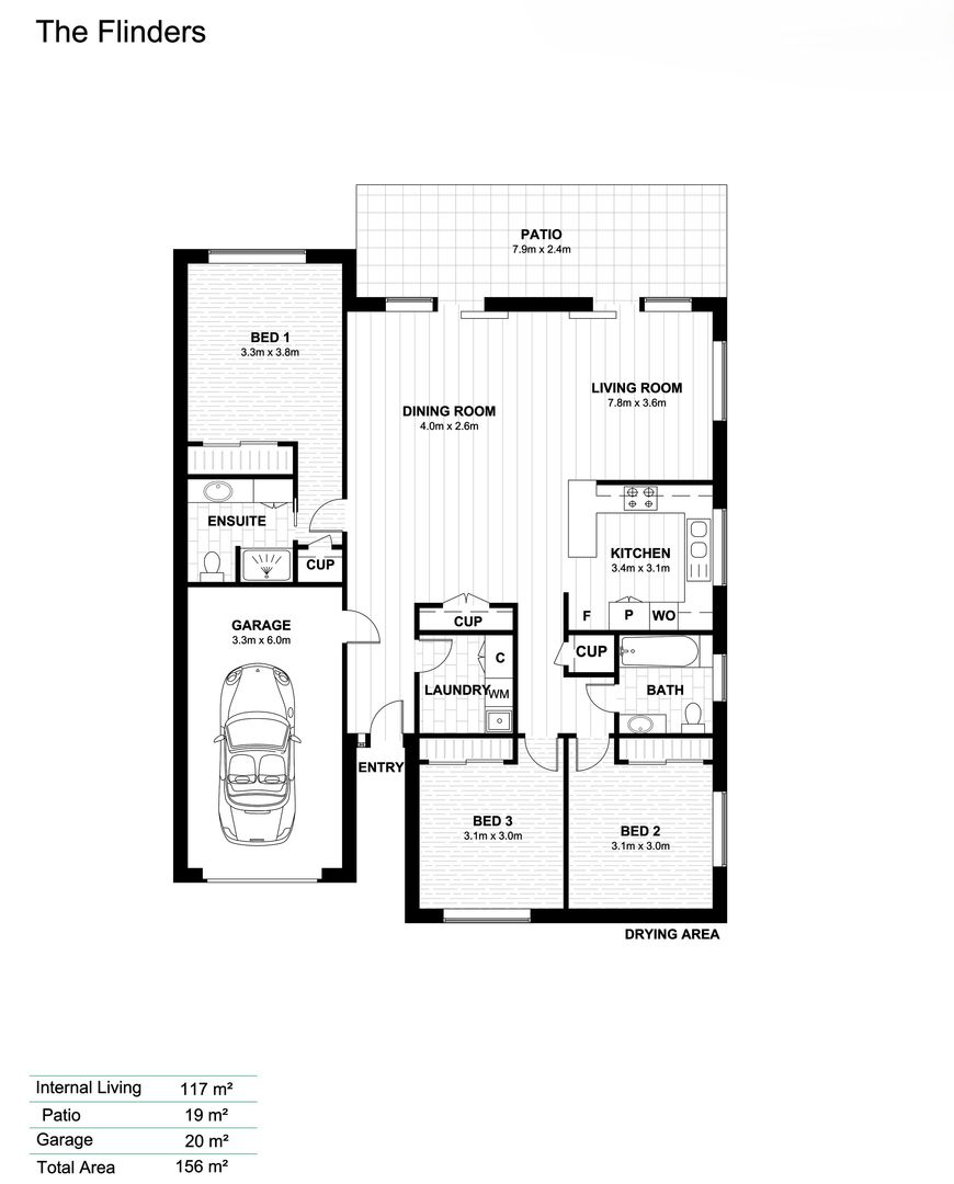 Inviting Three-Bedroom Villa in Garden Setting