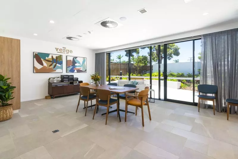 Contemporary north-facing apartment with spacious balcony