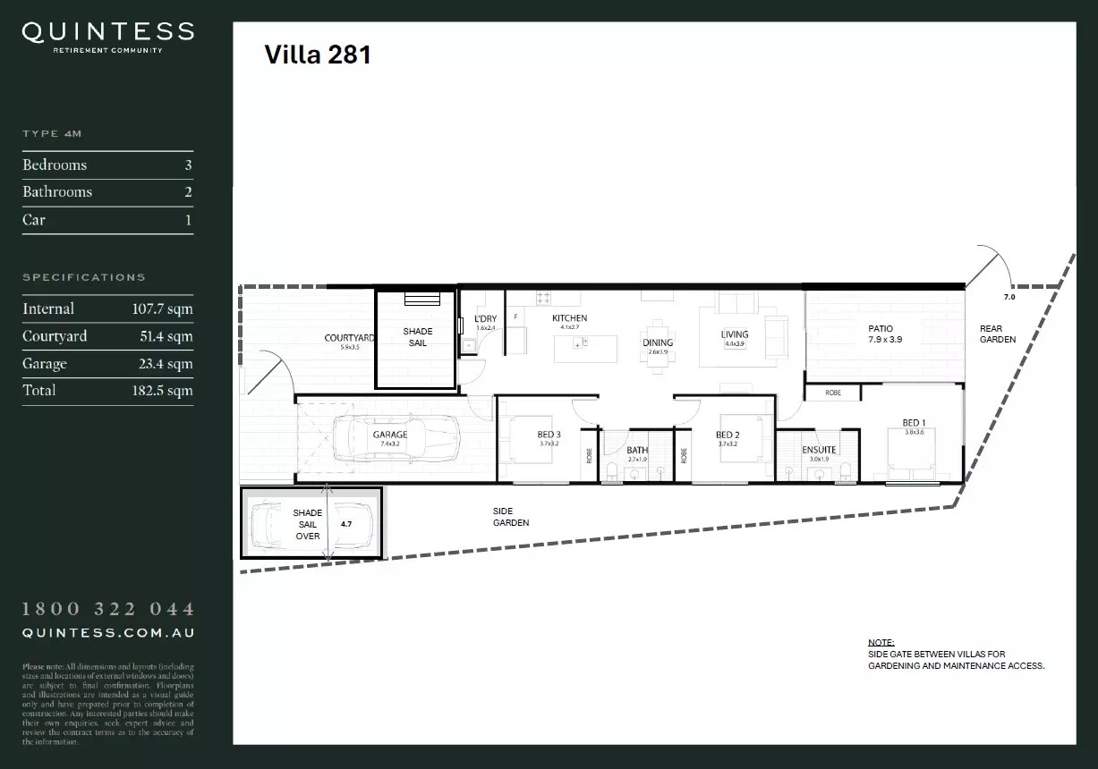 A must see 3 bedroom villa ready to move in now. Villa 281