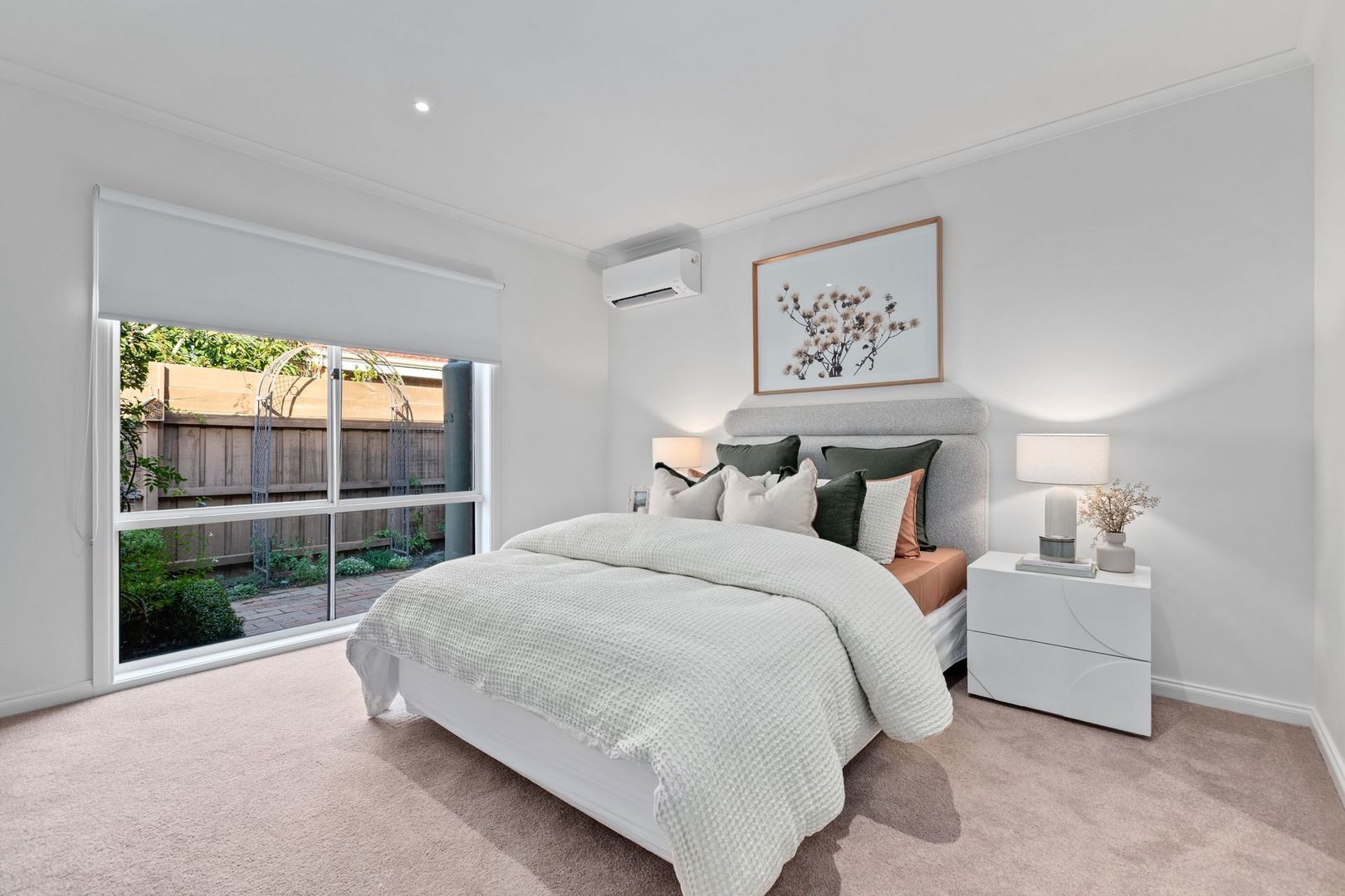Stylishly updated two-bedroom plus study villa with delightful garden