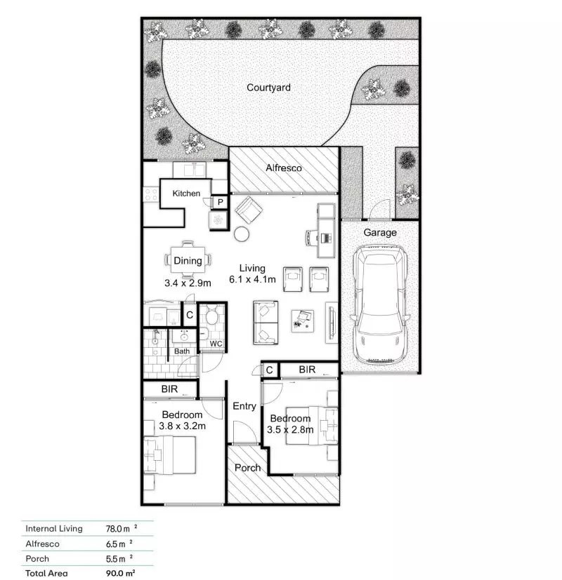 Quiet, Spacious, Exceptionally Positioned