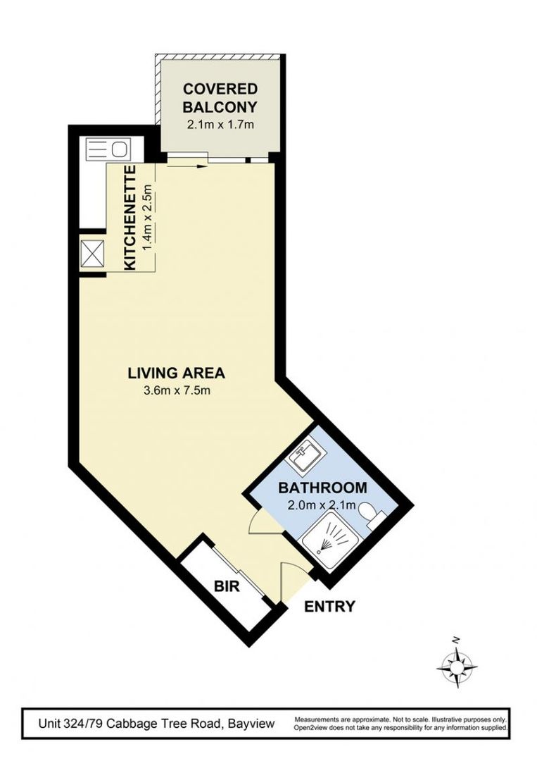 Quiet and privately located apartment with leafy outlook