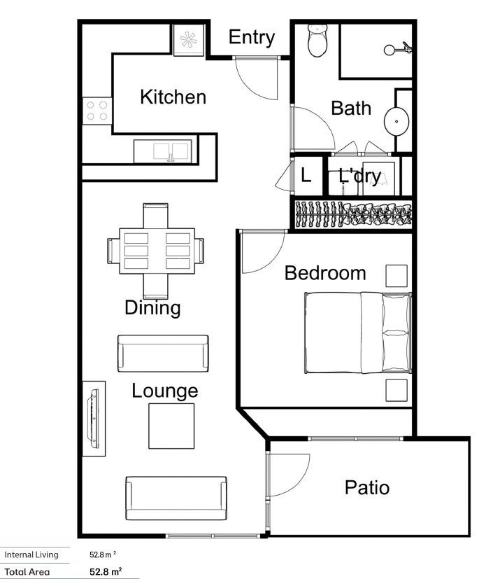 Bright, East-Facing Apartment with Terrace and Modern Kitchen