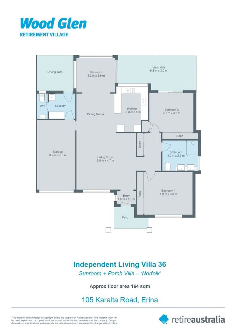 Perfectly positioned sought after two bedroom villa