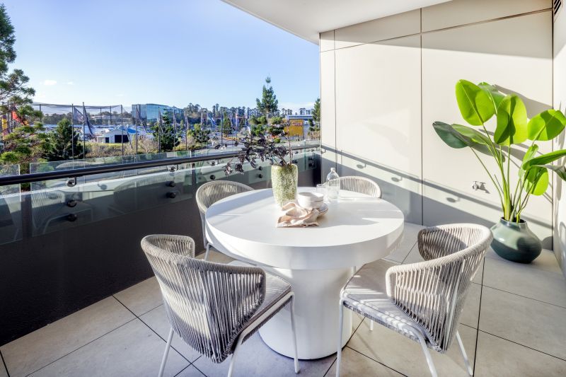 Generous, light-filled two-bedroom residence with a private balcony