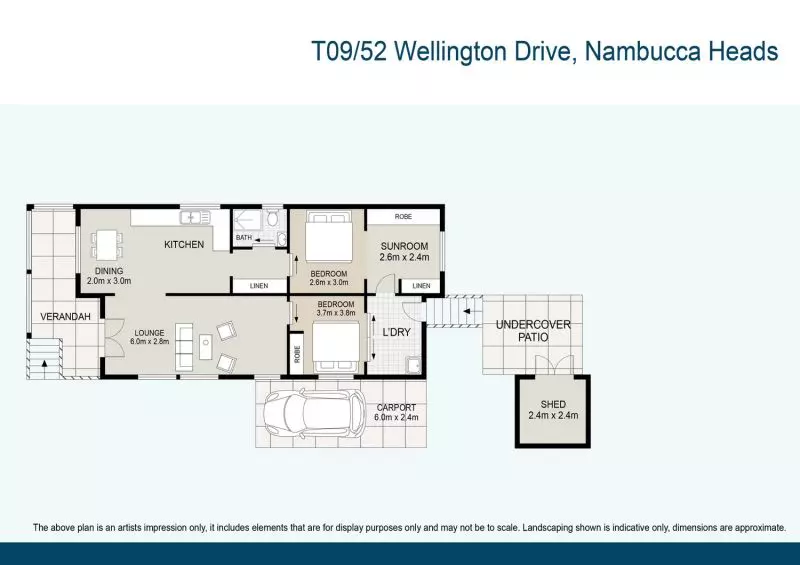 Quiet Street, Overlooking the Reserve