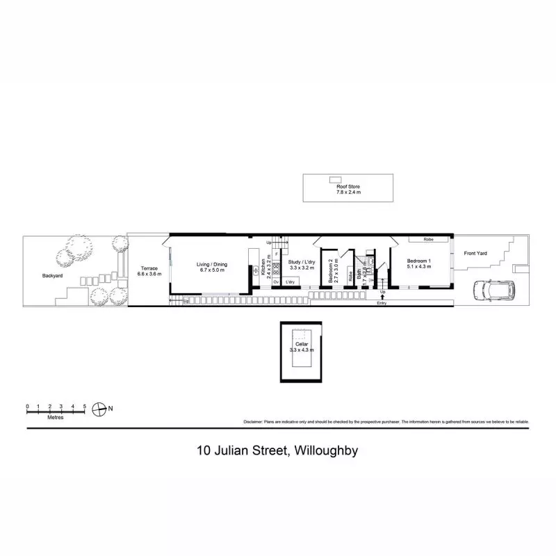 Enviable private position in a quiet but convenient street