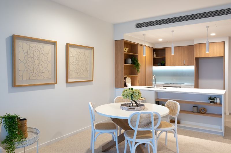 Modern north-facing apartment with an expansive balcony