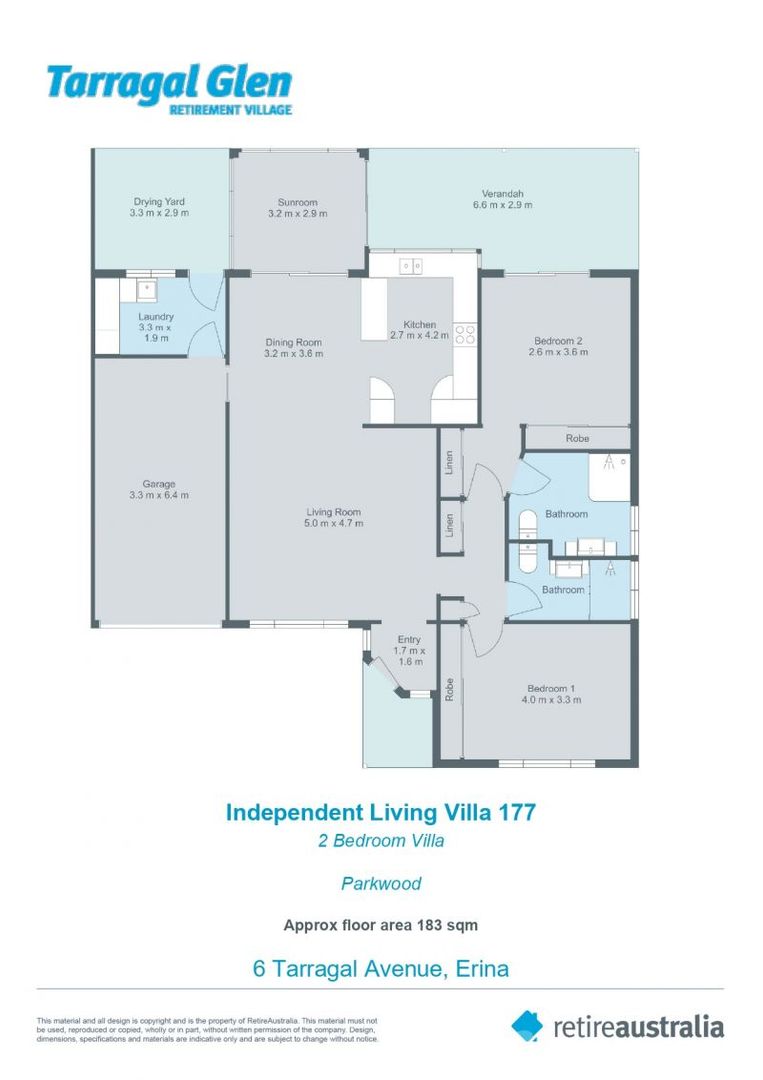 Featuring the best of both worlds. Enclosed sunroom and pergola at rear of the villa attracting the morning sun.