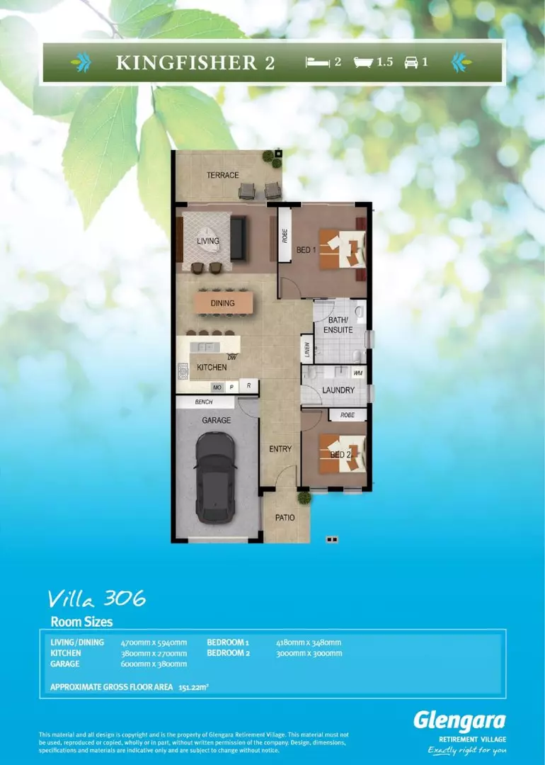 Private villa with extended backyard