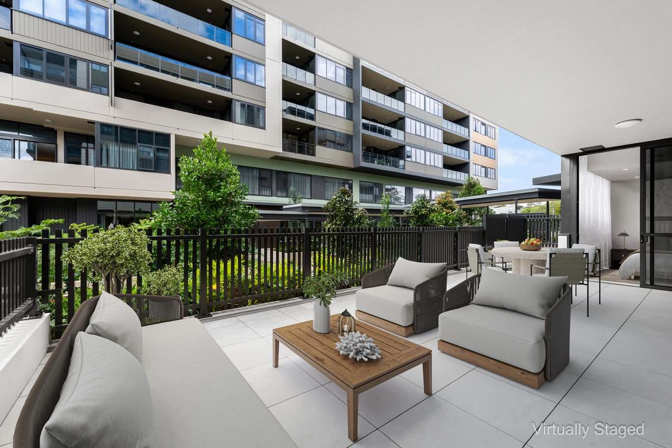 Exceptional outdoor living with Wattle Residences' largest terrace