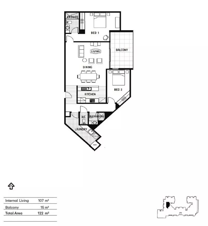 Stylish Space, Sunlit Private Balcony