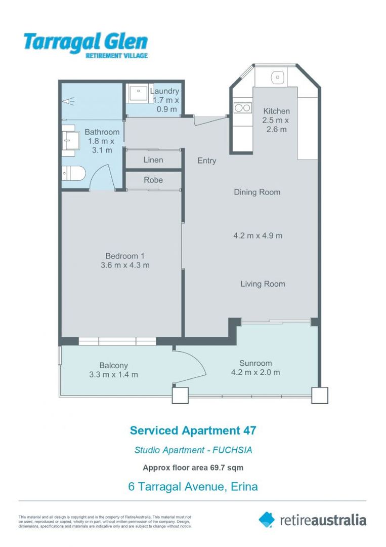 Sunny open air balcony overlooking rose garden