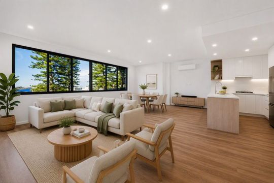 Oversized Two-Bedroom Apartment with Water Views
