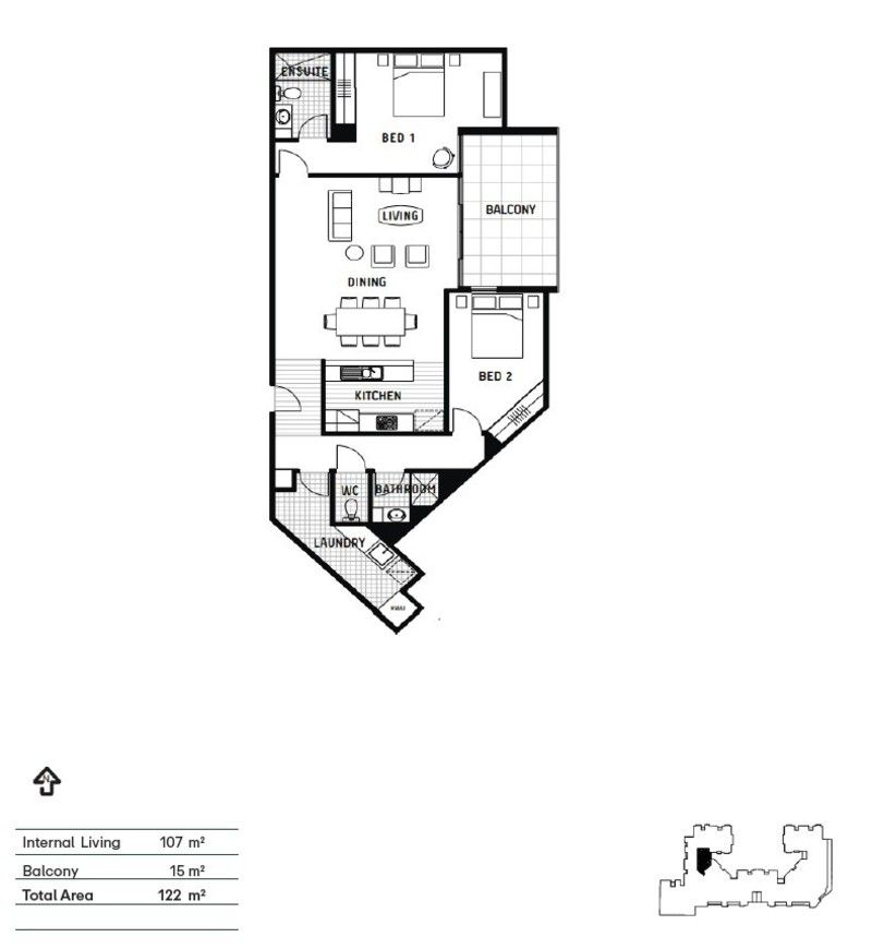 Stylish Space, Sunlit Private Balcony